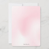 Team zur Unterstützung von Brustkrebs Pink Ribbon  Einladung (Rückseite)