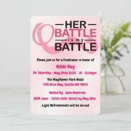 Team zur Unterstützung von Brustkrebs Pink Ribbon Feiertagskarte