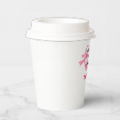Team zur Unterstützung von Brustkrebs Pink Ribbon Pappbecher (Rechts)