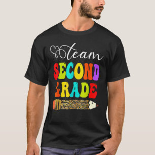 Team zweiter Klasse Leopard Stift zurück zur Schul T-Shirt