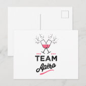 Teamapero Femme Postkarte (Vorne/Hinten)