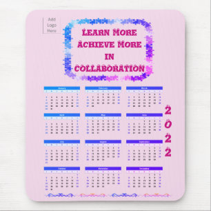 Teamarbeit 2022 Rosa Mauspad