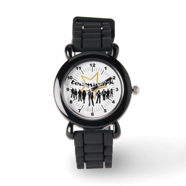 Teamarbeit Armbanduhr (Vorderseite)