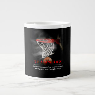 Teamarbeit Basketball Motivierend Inspirierend Jumbo-Tasse