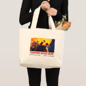 Teamarbeit baut Schiffe Jumbo Stoffbeutel (Vorderseite (Produkt))