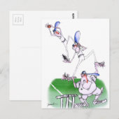 Teamarbeit - Cricket, tony fernandes Postkarte (Vorne/Hinten)
