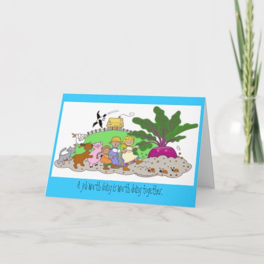 Teamarbeit Dankeskarte (Vorderseite)