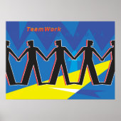 Teamarbeit Einheit Menschen halten Händchen Poster (Vorne)
