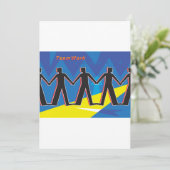 Teamarbeit Einladung (Stehend Vorderseite)