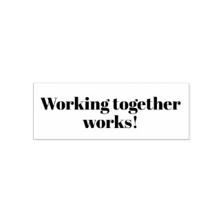 Teamarbeit erledigt den Job Permastempel
