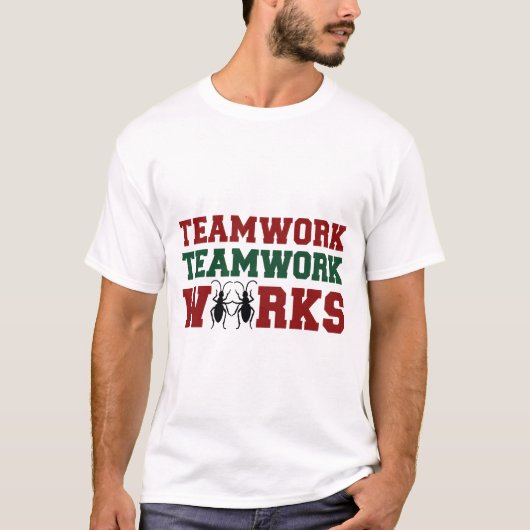 Teamarbeit Funktioniert T-Shirt (Vorderseite)