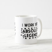 Teamarbeit Ich arbeite mit absoluten Legenden Kaffeetasse (VorderseiteRechts)
