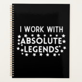 Teamarbeit Ich arbeite mit absoluten Legenden Planer (Vorderseite)