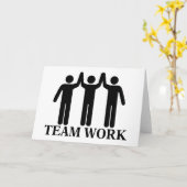 Teamarbeit Karte (Gelbe Blume)