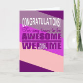 Teamarbeit Karte (Vorderseite)