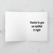 Teamarbeit Karte (Innenseite)