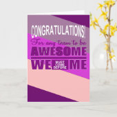 Teamarbeit Karte (Gelbe Blume)