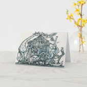 Teamarbeit Karte (Gelbe Blume)