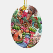 Teamarbeit Keramik Ornament (Hinten)