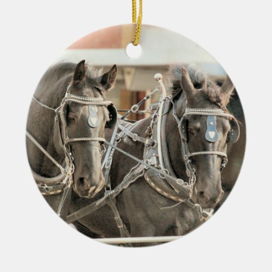 Teamarbeit Keramik Ornament (Vorne)