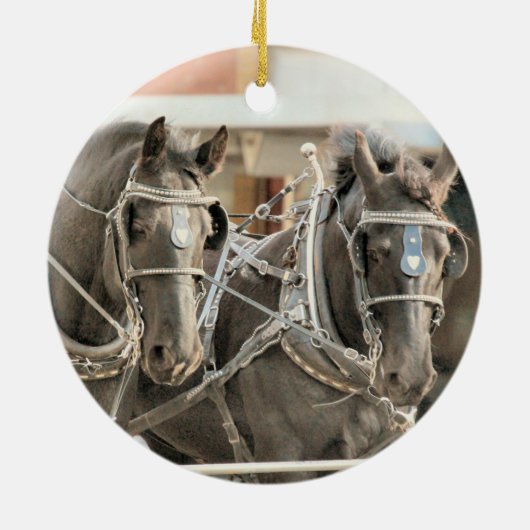 Teamarbeit Keramik Ornament (Hinten)