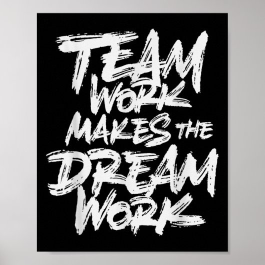 Teamarbeit lässt den Traum wahr werden _ Teambuild Poster (Vorne)