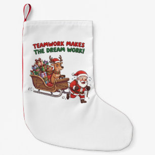 Teamarbeit Lässt Den Traum Wirklichkeit Werden Lus Kleiner Weihnachtsstrumpf