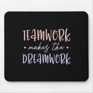 Teamarbeit Lässt Den Traum Wirklichkeit Werden Mit Mousepad