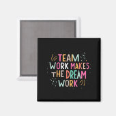 Teamarbeit lässt den Traum Wirklichkeit werden, Mo Magnet (Vorderseite/Rückseite)