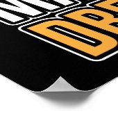 Teamarbeit macht die Wertschätzung der Mitarbeiter Poster (Ecke)