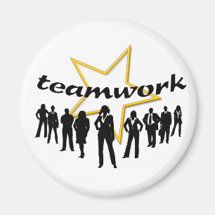 Teamarbeit Magnet