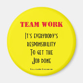 Teamarbeit Magnet (Vorne)