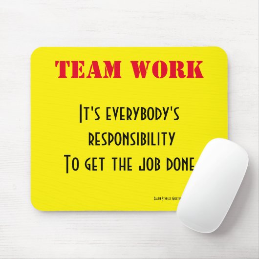 Teamarbeit Mousepad (Mit Mouse)