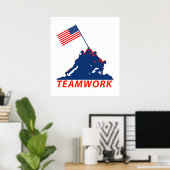 Teamarbeit Poster (Heimbüro)