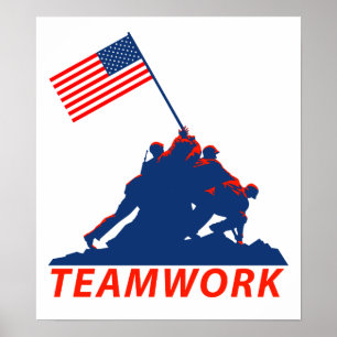 Teamarbeit Poster