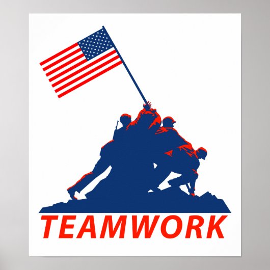 Teamarbeit Poster (Vorne)