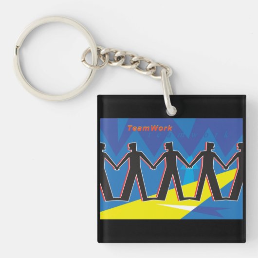 Teamarbeit Schlüsselanhänger (Vorderseite)
