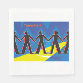 Teamarbeit Serviette (Vorderseite)