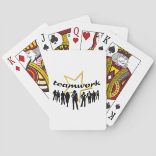 Teamarbeit Spielkarten