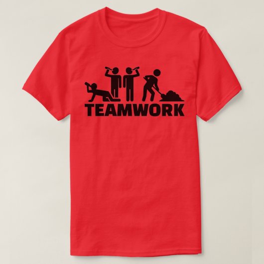 Teamarbeit T-Shirt (Design vorne)