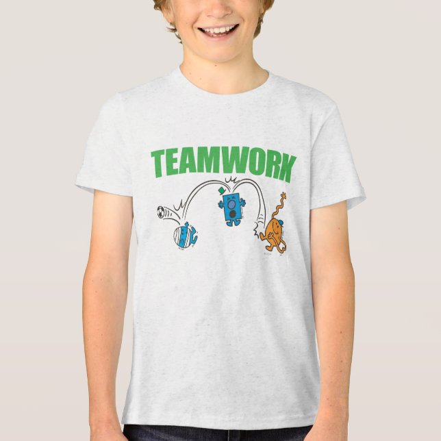 Teamarbeit Tri-Blend Shirt (Vorderseite)