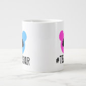 #teamb3ar Tasse Rosa und Blau (Vorderseite)