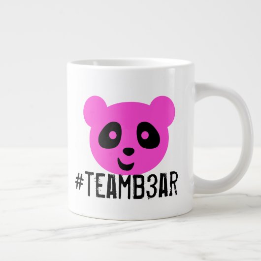 #teamb3ar Tasse Rosa und Blau (Rechts)