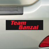 TeamBanzaiaufkleber Autoaufkleber (Auf Auto)