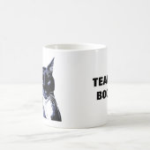 "TEAMBOO" schwarze Katzen-Verein-Tasse Kaffeetasse (Mittel)