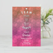 Teambride-Party Einladung (Stehend Vorderseite)