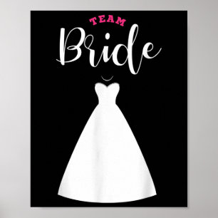 Teambride Team Groom Bachelor Party Hochzeit Poster