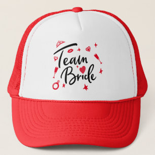 Teambride Wedding Personalisiert , Brautjungfrau Truckerkappe