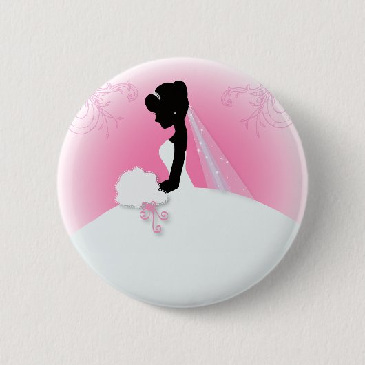 Teambriege Hochzeitgown Bride Bridal Silhouette Button (Vorderseite)