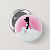 Teambriege Hochzeitgown Bride Bridal Silhouette Button (Vorne & Hinten)